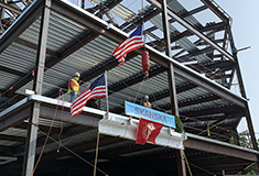 Skanska tops out at 118,000 s/f  new Brookline High School